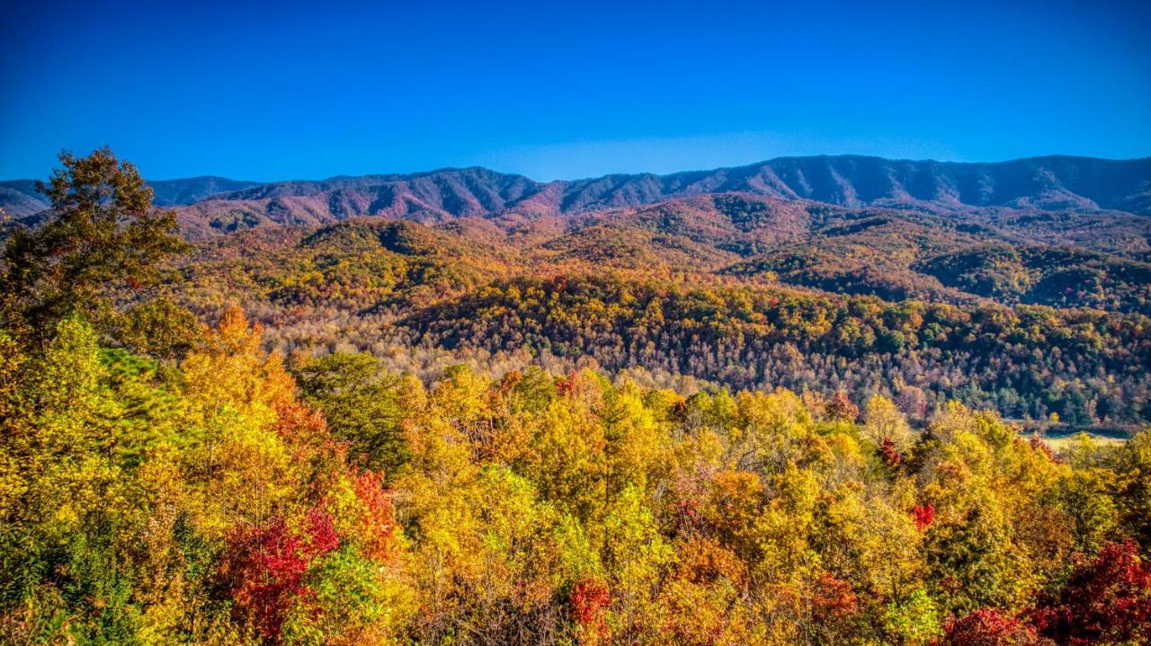 Barenberg Cabin - Secluded Unobstructed Panoramic Smoky Mountains View With Two Master Suites, Loft Game Room, And Hot Tub 蓋特林堡 外观 照片